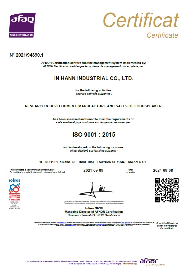 ISO has completed the renewal of certification ISO has completed the renewal of certification