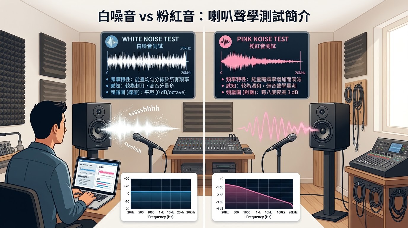 白噪音與粉紅噪音測試的差異與功能分析