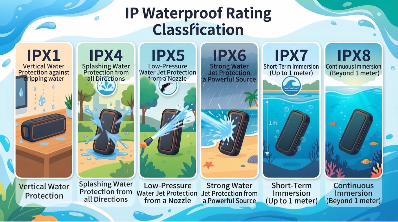 IP Waterproof Rating Classification for Speakers